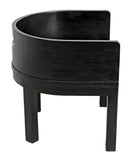 Noir Latour Chair with Leather AE-168CHB