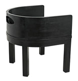 Noir Latour Chair with Leather AE-168CHB