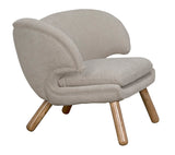 Noir Valerie Chair with Wheat Fabric AE-230W