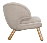 Noir Valerie Chair with Wheat Fabric AE-230W