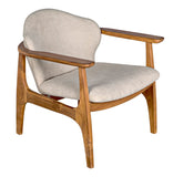 Noir Vittorio Chair with Wheat Fabric AE-231W