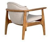 Noir Vittorio Chair with Wheat Fabric AE-231W