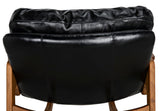 Noir Dilon Chair with Leather AE-238T