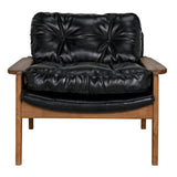 Noir Dilon Chair with Leather AE-238T