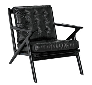 Noir Lauda Chair with Black Leather AE-248CHB