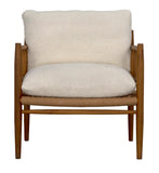 Noir Giuseppe Chair with US Made Cushion AE-260T-WHT