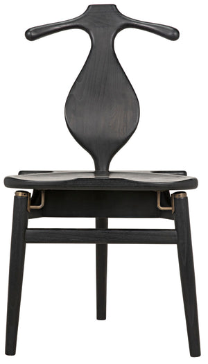 Noir Figaro Chair with Jewelry Box AE-37CHB