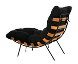 Noir Hanzo Chair with Steel Legs AE-85T