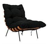 Noir Hanzo Chair with Steel Legs AE-85T