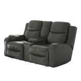 Southern Motion Marvel 881-78P Transitional  Power Headrest Reclining Console Loveseat 881-78P 186-14