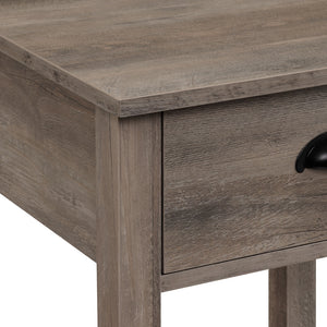 AF18CYSTGW - 18" Country Single Drawer Side Table Grey Wash
