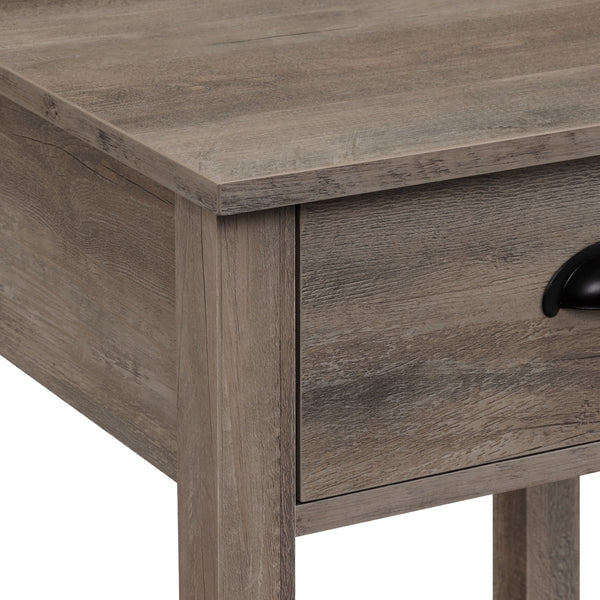 AF18CYSTGW - 18" Country Single Drawer Side Table Grey Wash