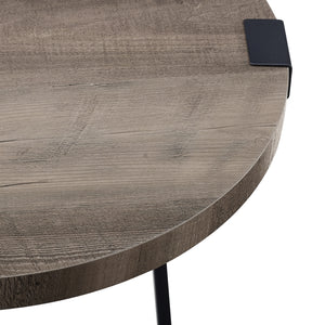 Rustic Side Table Grey Wash