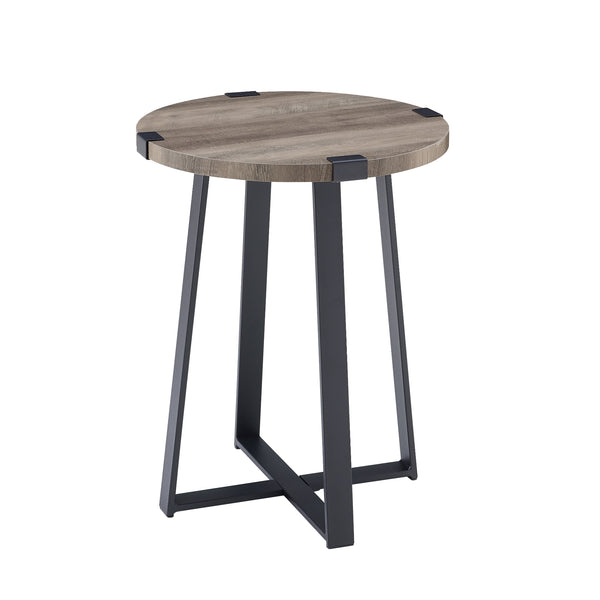AF18MWSTGW - Rustic Side Table Dark Concrete