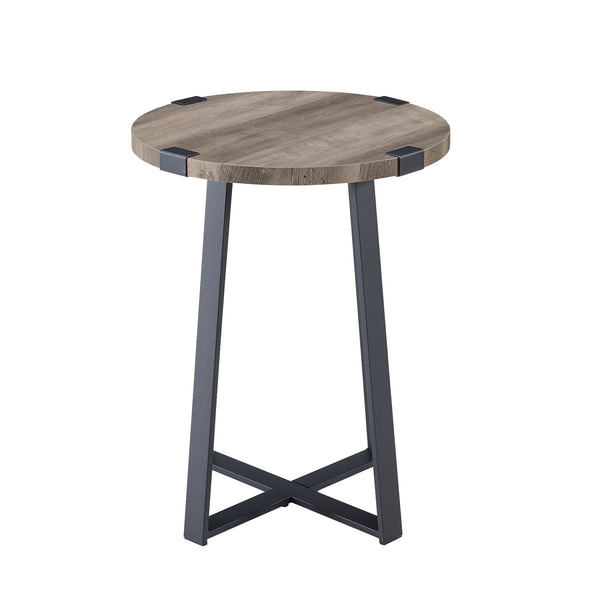 AF18MWSTGW - Rustic Side Table Dark Concrete