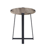 AF18MWSTGW - Rustic Side Table Dark Concrete