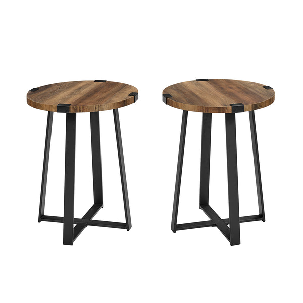 AF18MWSTRO - Rustic Side Table Dark Concrete