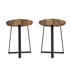 AF18MWSTRO - Rustic Side Table Dark Concrete
