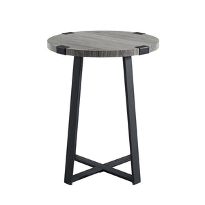 Rustic Side Table Slate Grey