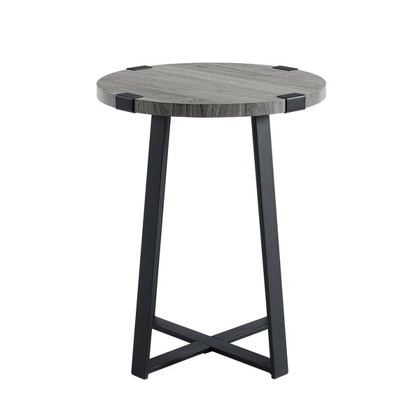Rustic Side Table Slate Grey