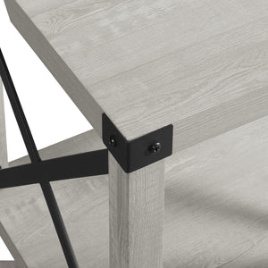 Rustic Wood Side Table - Stone Grey