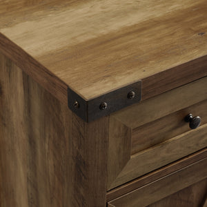 30" Farmhouse Barn Door Accent Cabinet Reclaimed Barnwood