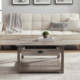 AF30CYSQCTGW - walker edison 30 square country coffee table