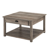 AF30CYSQCTGW - walker edison 30 square country coffee table