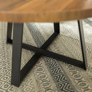 Rustic Round Coffee Table Rustic Oak