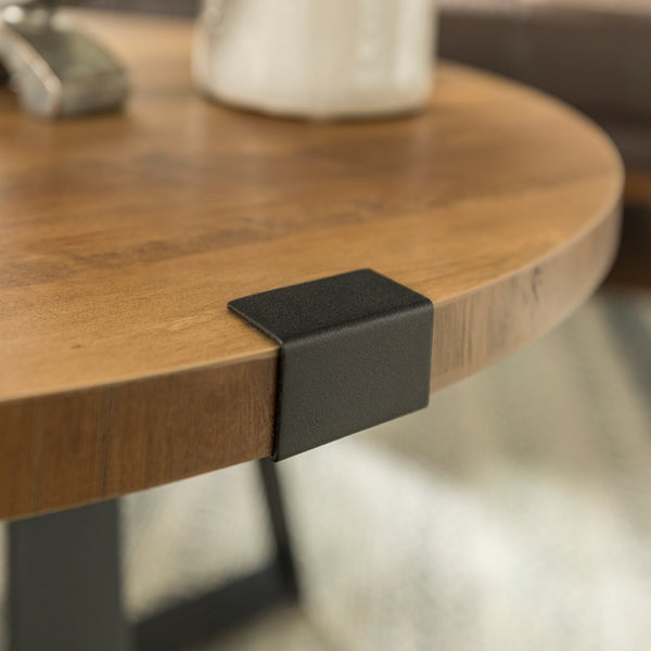 Rustic Round Coffee Table Rustic Oak