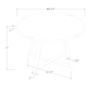 Rustic Round Coffee Table Rustic Oak