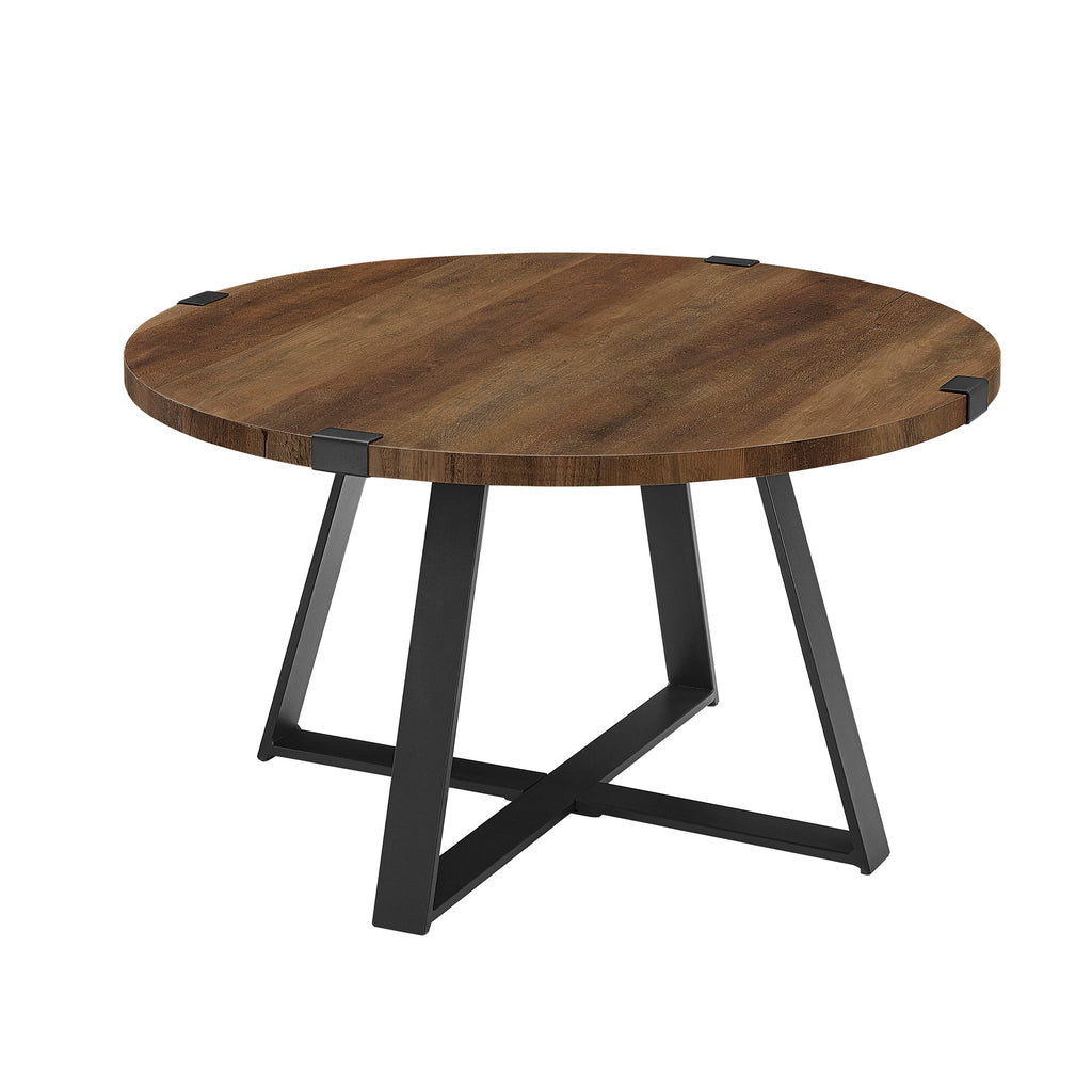 AF30MWCTRO - Rustic Round Coffee Table Dark Concrete