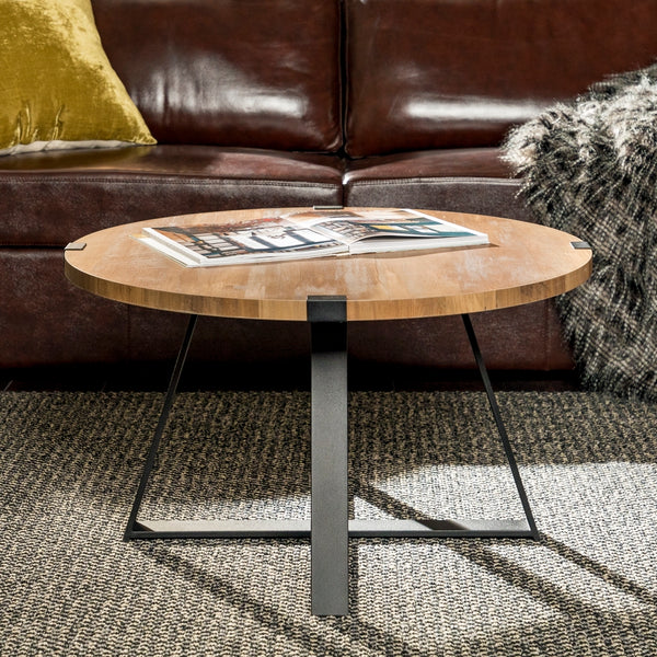Rustic Round Coffee Table Rustic Oak