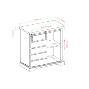 walker edison 32 rustic farmhouse tv stand af32alsdro af32alsdgw