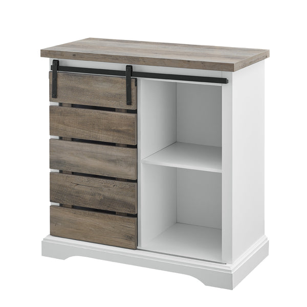 AF32ALSDGW - walker edison 32 rustic farmhouse tv stand af32alsdro af32alsdgw