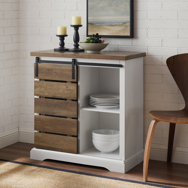 walker edison 32 rustic farmhouse tv stand af32alsdro af32alsdgw