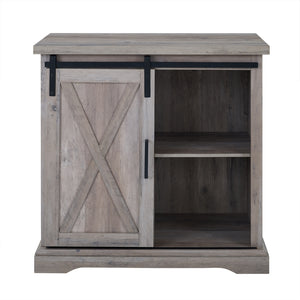 32" Rustic Farmhouse Buffet Grey Wash