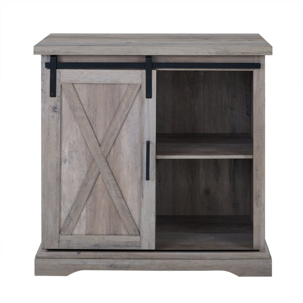 32" Rustic Farmhouse Buffet Grey Wash
