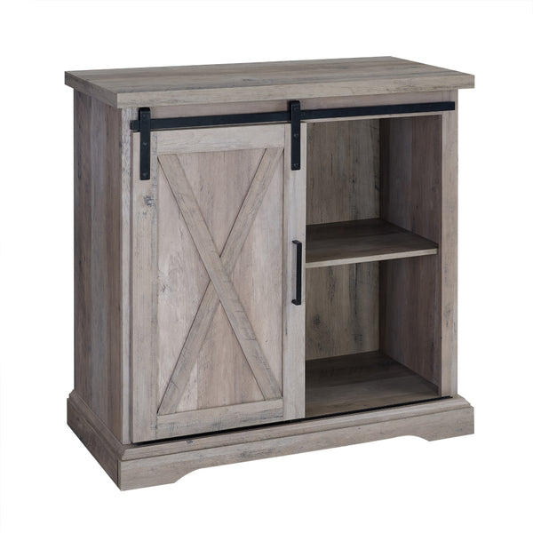 32" Rustic Farmhouse Buffet Grey Wash