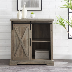 AF32ALXDGW - 32" Rustic Farmhouse Buffet Grey Wash