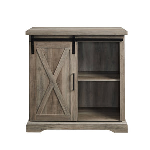 32" Rustic Farmhouse Buffet Grey Wash