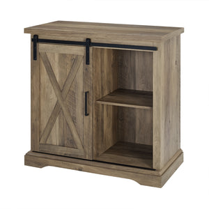 32" Rustic Farmhouse Buffet Rustic Oak