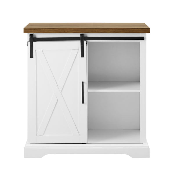 32" Rustic Farmhouse Buffet Rustic Oak