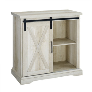 32" Rustic Farmhouse Buffet White Oak