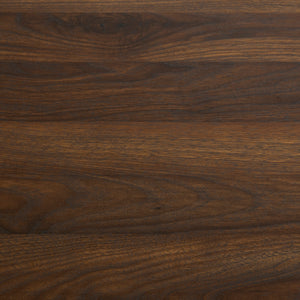 46" Modern Industrial Entryway Table Dark Walnut