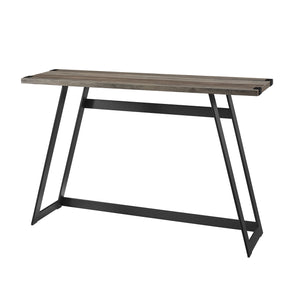 AF46MWETGW - 46" Modern Industrial Entryway Table Dark Walnut