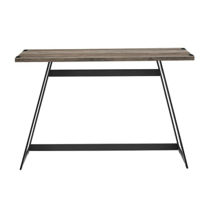 AF46MWETGW - 46" Modern Industrial Entryway Table Dark Walnut