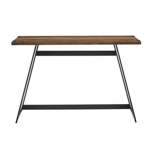 AF46MWETRO - 46" Modern Industrial Entryway Table Dark Walnut