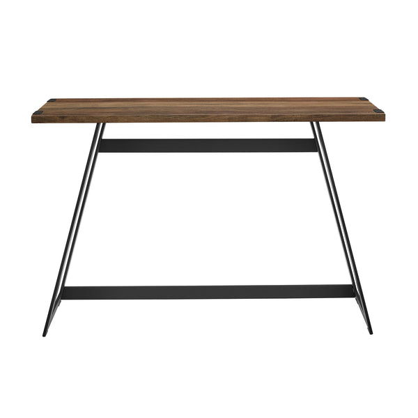 AF46MWETRO - 46" Modern Industrial Entryway Table Dark Walnut
