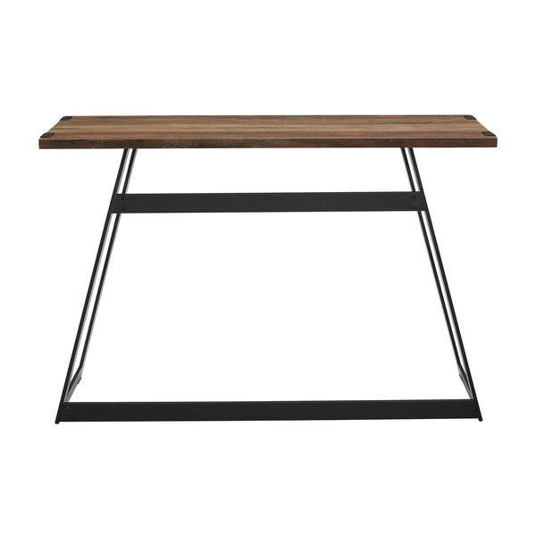 AF46MWETRO - 46" Modern Industrial Entryway Table Dark Walnut